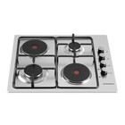 Варочная поверхность MAUNFELD EEHS.64.5ES/KG, комбинированная, 4 конфорки, серебристая - Фото 9