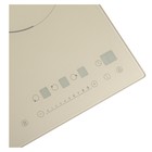 Варочная поверхность MAUNFELD EVI.453-BG, индукционная, 3 конфорки, бежевая - Фото 5