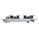 Варочная поверхность HOMSair HGG321WH, газовая, 2 конфорки, белая - Фото 4