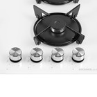 Варочная поверхность HOMSair HGG641EWH, газовая, 4 конфорки, белая - Фото 11