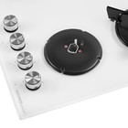 Варочная поверхность HOMSair HGG641EWH, газовая, 4 конфорки, белая - Фото 12