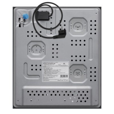Варочная поверхность HOMSair HGG433TGCBK, газовая, 3 конфорки, чёрная
