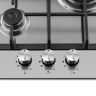 Варочная поверхность газовая HOMSair HGS433TGCS, 3 конфорки, серебристая 7884504