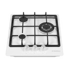 Варочная поверхность HOMSair HGE433TGCWH, газовая, 3 конфорки, белая 7884505