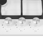 Варочная поверхность HOMSair HGE433TGCWH, газовая, 3 конфорки, белая 7884505