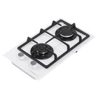 Варочная поверхность HOMSair HGG323GCWH, газовая, 2 конфорки, белая 7884511
