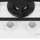 Варочная поверхность HOMSair HGG323GCWH, газовая, 2 конфорки, белая 7884511
