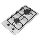 Варочная поверхность HOMSair HGS323GCS, газовая, 2 конфорки, серебристая 7884512