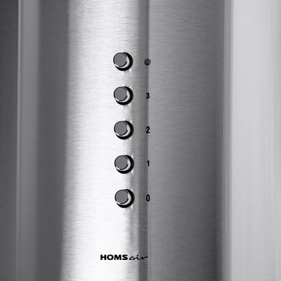 Вытяжка HOMSair FLY 1000SD 39, дизайнерская, 1000 м3/ч, 3 скорости, 38 см, серебристая