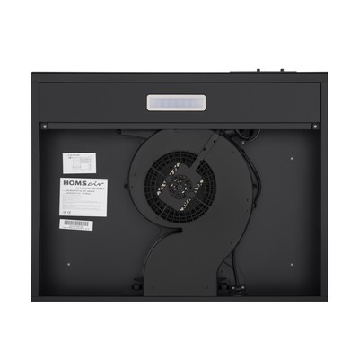 Вытяжка HOMSair HORIZONTAL 60, плоская, 420 м3/ч, 3 скорости, 60 см, чёрная