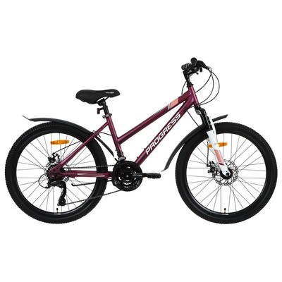 Велосипед 24" PROGRESS Ingrid Pro RUS, цвет бордовый, р. 15"
