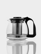 Заварочный чайник Доляна «Иллюзия», 700 мл, с металлическим ситом, стекло, чёрный - Фото 1