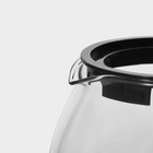 Чайник стеклянный заварочный Доляна «Иллюзия», 700 мл, с металлическим ситом - фото 4352313