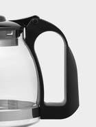 Заварочный чайник Доляна «Иллюзия», 700 мл, с металлическим ситом, стекло, чёрный - Фото 4