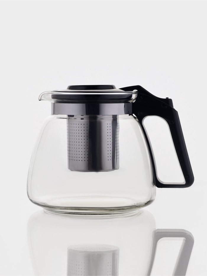 Заварочный чайник Доляна «Иллюзия», 900 мл, металлическое сито, стекло - Фото 1