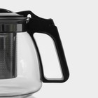 Заварочный чайник Доляна «Иллюзия», 900 мл, металлическое сито, стекло - Фото 4