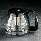Чайник стеклянный заварочный Доляна «Иллюзия», 1,25 л, с металлическим ситом - фото 3906508