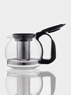 Заварочный чайник Доляна «Иллюзия», 1.25 л, с металлическим ситом, стекло, чёрный - Фото 2