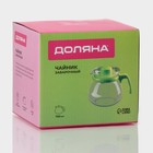 Заварочный чайник Доляна «Лягушонок», 750 мл, стекло, зелёный - Фото 5