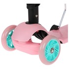 УЦЕНКА Самокат 2 в 1 с корзинкой GRAFFITI Kids, колёса PU 120/75 мм, розовый - Фото 5