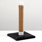 Когтеточка-столбик, джут, 30 х 30 х 52 см, черно-белая - фото 9736149