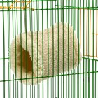 Подвесной туннель для грызунов, 19×12×13 см, искусственный мех, бежевый - Фото 4