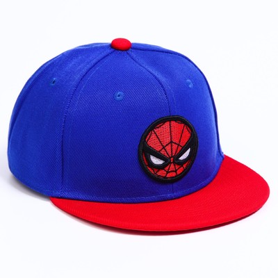 Кепка детская, размер 52-56, синяя, Человек-паук