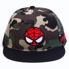 Кепка детская, камуфляжная, размер 52-56, «Человек-паук» - фото 35246037