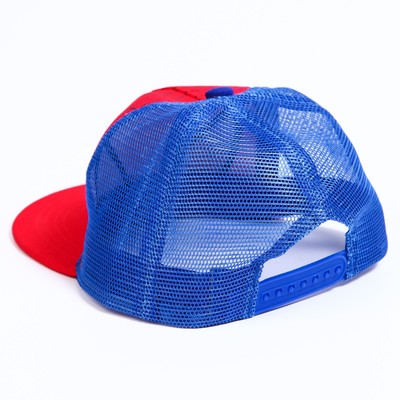 Кепка детская для мальчика с сеткой «Супергерой», размер 52-54