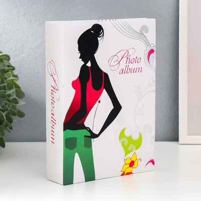 Фотоальбом 200фото 10х15 см "Гламур" 23х17,5х5 см МИКС