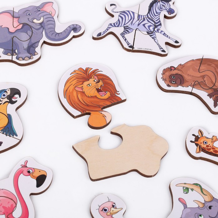 Пазлы «Любимые картинки», животные Африки 54247