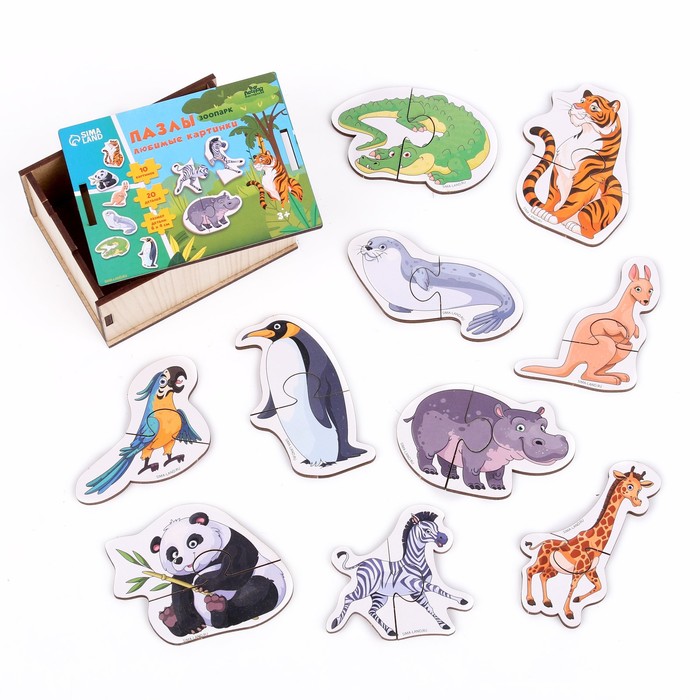 Пазлы «Любимые картинки», зоопарк 54249