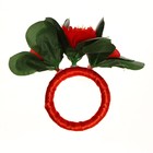 Кольцо для салфеток «Розалия», цвет красный - Фото 2