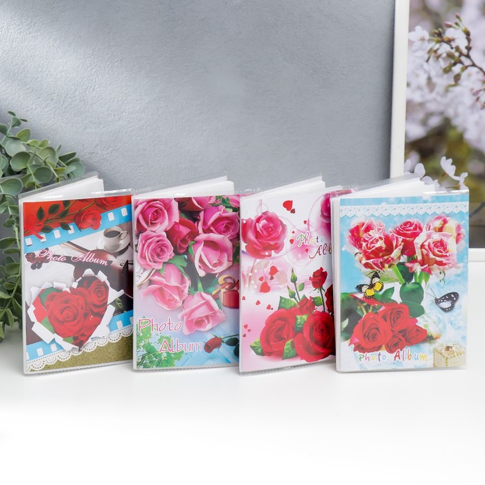 Фотоальбом на 36 фото 10×15 см «Цветочный мотив», 15.5×12.5×1 см, МИКС - Фото 1
