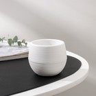 Горшок для цветов с поддоном «Япония», 125 мл, d=8 см, h=6.5 см, пластиковый, белый - Фото 1