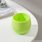 Горшок для цветов с поддоном «Япония», 125 мл, d=8 см, h=6.5 см, пластиковый, фисташковый - Фото 2