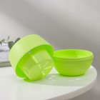 Горшок для цветов с поддоном «Япония», 125 мл, d=8 см, h=6.5 см, пластиковый, фисташковый - Фото 3