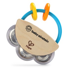 Музыкальная игрушка Hape для малышей, 2в1: бубен и погремушка