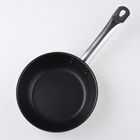 Сковорода Катунь «Общепит», d=20 см, толщина корпуса 0.6 мм, дно 3.5 мм, антипригарное покрытие, индукция, нержавеющая сталь - Фото 2