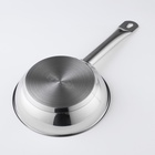 Сковорода Катунь «Общепит», d=20 см, толщина корпуса 0.6 мм, дно 3.5 мм, антипригарное покрытие, индукция, нержавеющая сталь - Фото 3