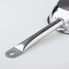 Сковорода Катунь «Общепит», d=20 см, толщина корпуса 0.6 мм, дно 3.5 мм, антипригарное покрытие, индукция, нержавеющая сталь - Фото 4