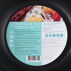 Сковорода Катунь «Общепит», d=20 см, толщина корпуса 0.6 мм, дно 3.5 мм, антипригарное покрытие, индукция, нержавеющая сталь - Фото 6