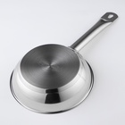 Сковорода Катунь «Общепит», d=20 см, толщина корпуса 0.6 мм, дно 3.5 мм, капсульное дно, индукция, нержавеющая сталь - Фото 3