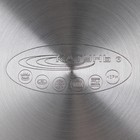 Сковорода «Общепит», d=22 см, толщина корпуса 0,6 мм, дно 3,5 мм, антипригарное покрытие, индукция, цвет металлик - Фото 5