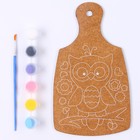 Роспись по дереву «Совушка» (разделочная доска, малый конверт) - фото 24382365