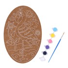 Роспись по дереву «Фламинго» (овал, большой конверт) - фото 24382371