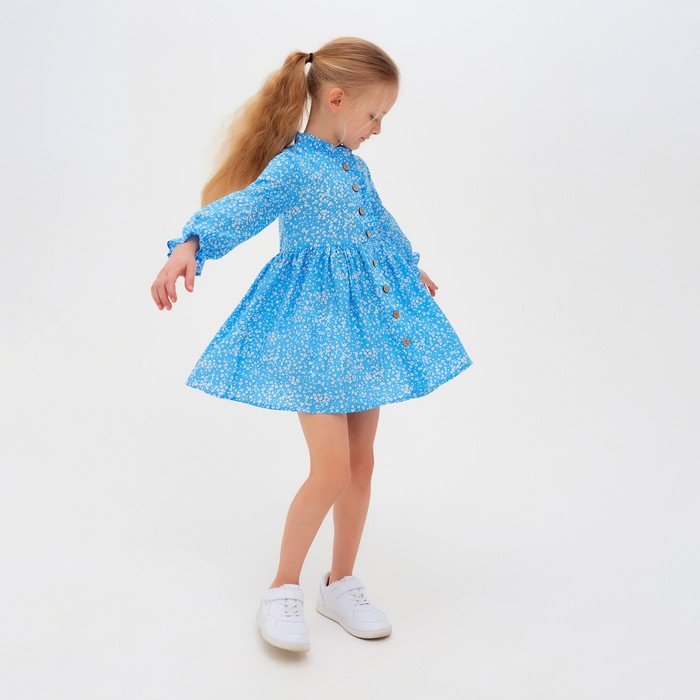 Платье для девочки MINAKU цвет голубой, рост 104 - фото 1907444337