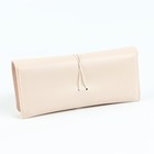 Футляр для очков, чехол, салфетка, бежевый - Фото 2