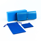 Футляр для очков, чехол, салфетка, синий - Фото 2