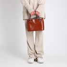 Сумка женская "Оливи" на молнии, цвет рыжий/леопард - фото 23575660